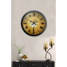 40 cm Siyah Metal Güneş Duvar Saati
