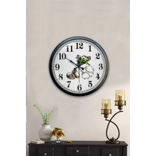 Aib Store 40 cm Siyah Metal Terzi Duvar Saati