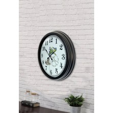 Aib Store 40 cm Siyah Metal Terzi Duvar Saati