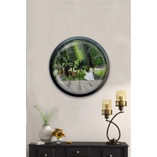 40 cm Siyah Metal Gelin Damat Duvar Saati
