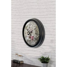 40 cm Siyah Metal Coffee Duvar Saati