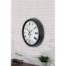 Aib Store 40 cm Siyah Metal Eyfel Kulesi Duvar Saati