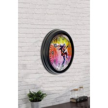 40 cm Siyah Metal Dansçı Dekoratif Metal Duvar Saati