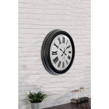 Aib Store 40 cm Siyah Metal Antique Duvar Saati