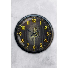Aib Store 40 cm Siyah Metal Dekoratif Duvar Saati