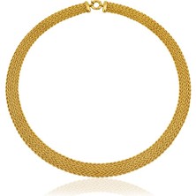 Harem Altın Bombeli Halat Zincir Kolye ZKU020