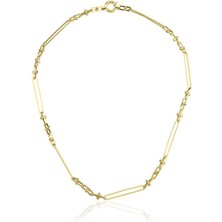 Harem Altın Uzun Halka Zincir Kolye ZKU086