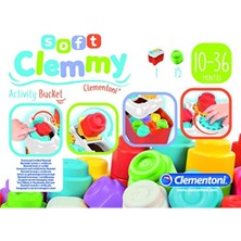 Clementoni 17171 Soft Clemmy Yumuşak Blok Bultak Kovası Oyuncak, Çok Renkli