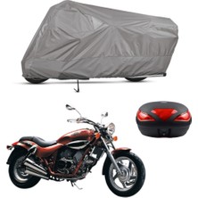 Teksin Kymco Venox 250 Arka Çanta Uyumlu Motosiklet Brandasısı