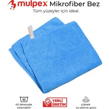 Mulpex Mikrofiber Genel Temizlik Bezi Mavi 40X40 cm.