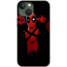 Bera Aksesuar Apple iPhone 13 Kılıf Hd Desen Baskılı Arka Kapak + Temperli Cam - Deadpool 4