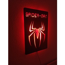 Alda Spiderman LED Işıklı Duvar Tablosu