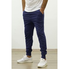 Tomris Erkek Lacivert Slim Fit Lastikli Paça Jogger Eşofman Altı