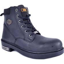 Scooter M5121 Siyah Erkek Deri Bot