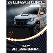 NKT GROUP 72 W 24 LED Off Road  Yayıcı Delici Metal Bar Gündüz Farı Lambası Projektör 65CM