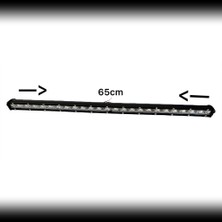 NKT GROUP 72 W 24 LED Off Road  Yayıcı Delici Metal Bar Gündüz Farı Lambası Projektör 65CM