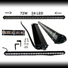 NKT GROUP 72 W 24 LED Off Road  Yayıcı Delici Metal Bar Gündüz Farı Lambası Projektör 65CM