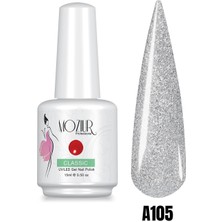 Mozıur Uv LED Kalıcı Oje 15 ml Simli Seri