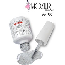 Mozıur Uv LED Kalıcı Oje 15 ml Simli Seri