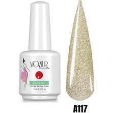 Mozıur Uv LED Kalıcı Oje 15 ml Simli Seri