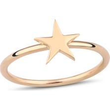 İryum 14 Ayar Yıldız Chocolate Yüzük W4Y28053