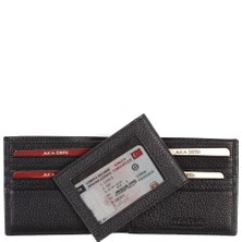 Aka Deri Siyah Erkek Cüzdanı 619 -2