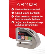 Armor 606MVA 120db Alarmlı Disk Kilidi 6mm