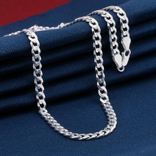 925 Gümüş 5 mm Gurmet 925 Ayar Gümüş Zincir Kolye