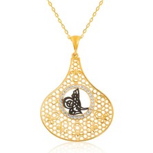 925 Gümüş Osmanlı Tuğrası 925 Ayar Gümüş Kolye