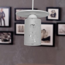 Begüsa Yaren Tekli Camlı Avize Beyaz