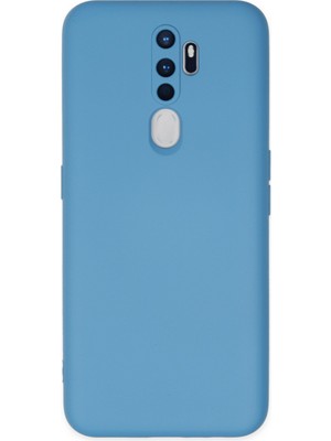 Happycase Oppo A5 2020 Kılıf Nano Içi Kadife  Silikon - Mavi