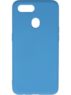 Happycase Oppo Ax7 Kılıf Nano Içi Kadife  Silikon - Mavi