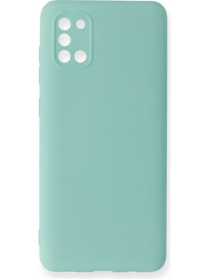 Happycase Samsung Galaxy A31 Kılıf Nano Içi Kadife  Silikon - Turkuaz