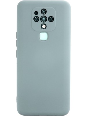 Happycase Tecno Camon 16 Kılıf Nano Içi Kadife  Silikon - Buz Mavisi
