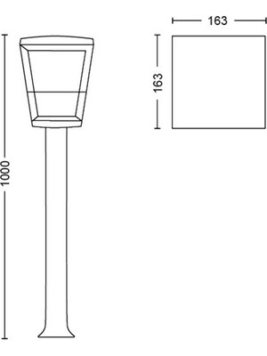 Philips Hue  WCA Econic Dış Mekan Direk Lamba 1x15W