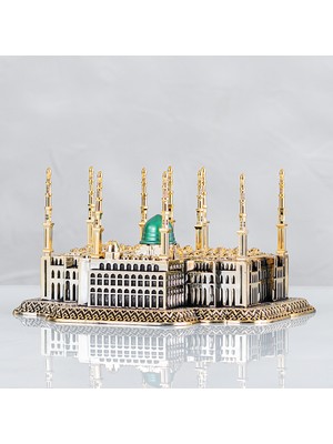 Yağmur Can Mescidi Nebevi (Cami) Altın Renk Ebat 25 x 14