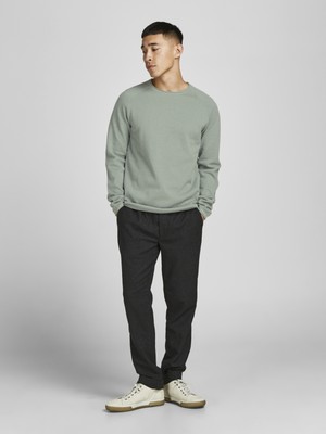 Jack & Jones Jjehıll Knit Crew Neck Noos - Twisted-12157321