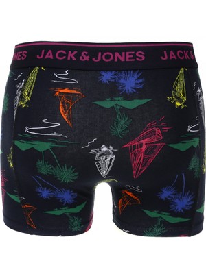 Jack & Jones Lacivert Erkek Boxer 12225101_JACROY Trunk Try