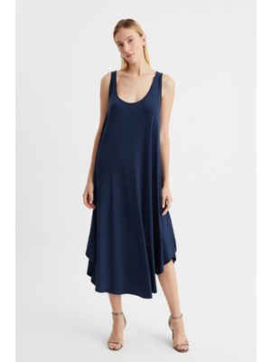 Alexander Gardi Asimetrik Kesim Kolsuz Elbise (B22-482A)