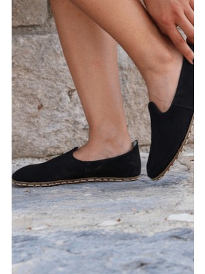 Kanvas Life Deri Siyah Kadın Ayakkabı