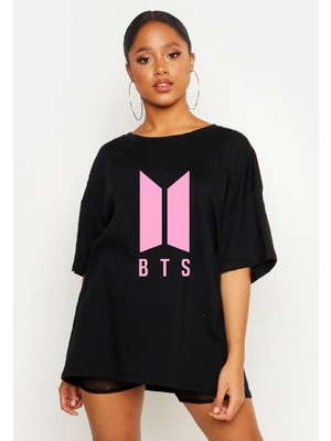 Nrage Bts Logo Oversize Tişört