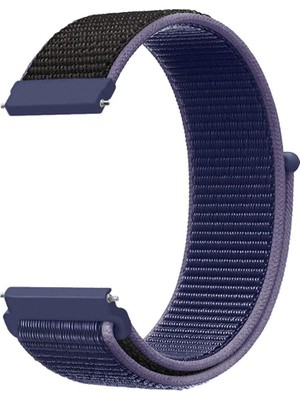 Markacase Garmin 245 - 245 Music Için Dokuma Kordon Midnight Blue
