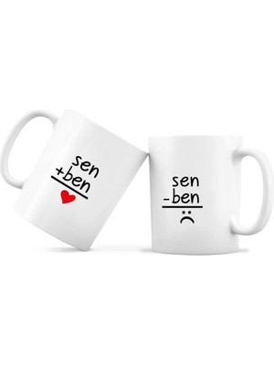 Bi'aldım Sen Ben Aşk Kupa Bardak