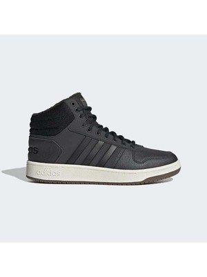 adidas Hoops2.0 Md Erkek Spor Ayakkabı-Siyah GZ7959