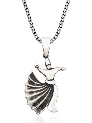 925 Gümüş ​gümüş Semazen Erkek Kolye