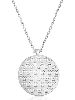 925 Gümüş ​​gümüş Yaşam Çiçeği Kolye