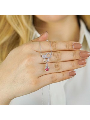 925 Gümüş Özel Tasarımlı Arım Balım Beteğim Gümüş Kolye