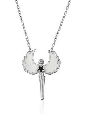 925 Gümüş Gümüş Su Perisi Kolye