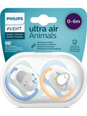 Philips Avent Philips Philips Avent Ultra Air Animals 2li Emzik 0-6 Ay - Erkek
