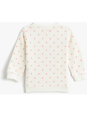 Koton Unicorn Baskılı Sweatshirt Pamuklu